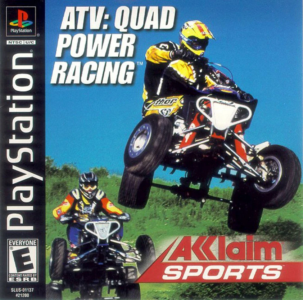 ATV:QUAD POWER RACING - Playstation (PS1) - USED