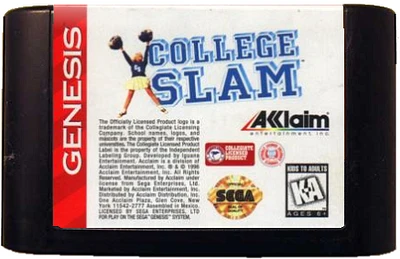 COLLEGE SLAM - Sega Genesis - USED