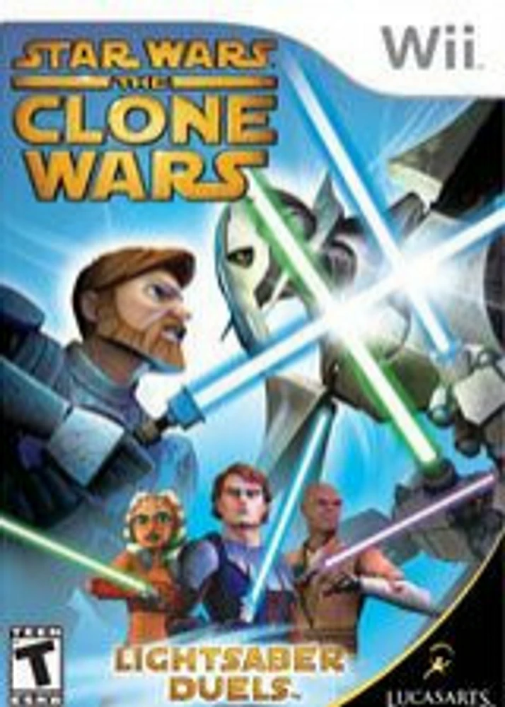 STAR WARS CLONE WARS:LIGHTSABE - Nintendo Wii Wii - USED