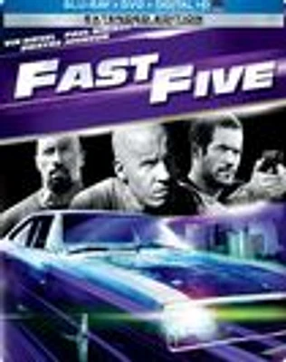 FAST FIVE (STEELBOOK/BR/DVD) - USED