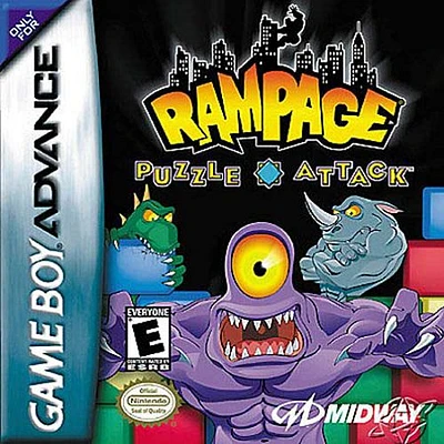 RAMPAGE:PUZZLE ATTACK - Game Boy Advanced - USED