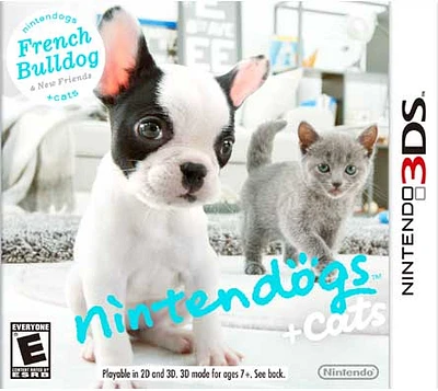 Nintendogs + Cats French Bulldog & New Friends - Nintendo 3DS - USED