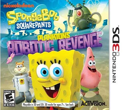 SPONGEBOB:PLANKTONS ROBOTIC - Nintendo 3DS - USED