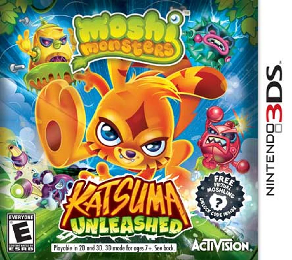 MOSHI MONSTERS:KATSUMA UNLEASH - Nintendo 3DS - USED