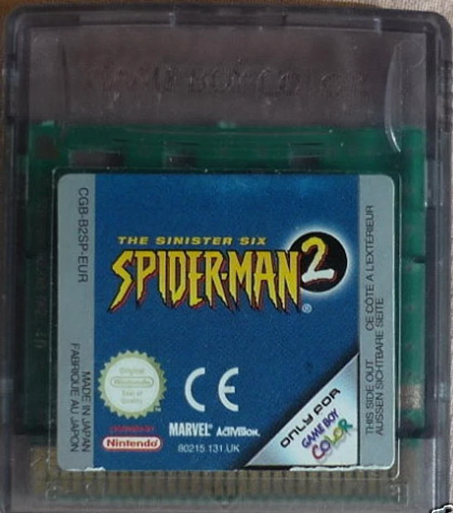 SPIDER-MAN 2:SINISTER SIX - Game Boy Color - USED