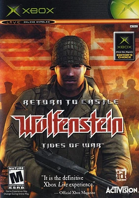 RETURN TO CASTLE WOLFENSTEIN:T - Xbox - USED