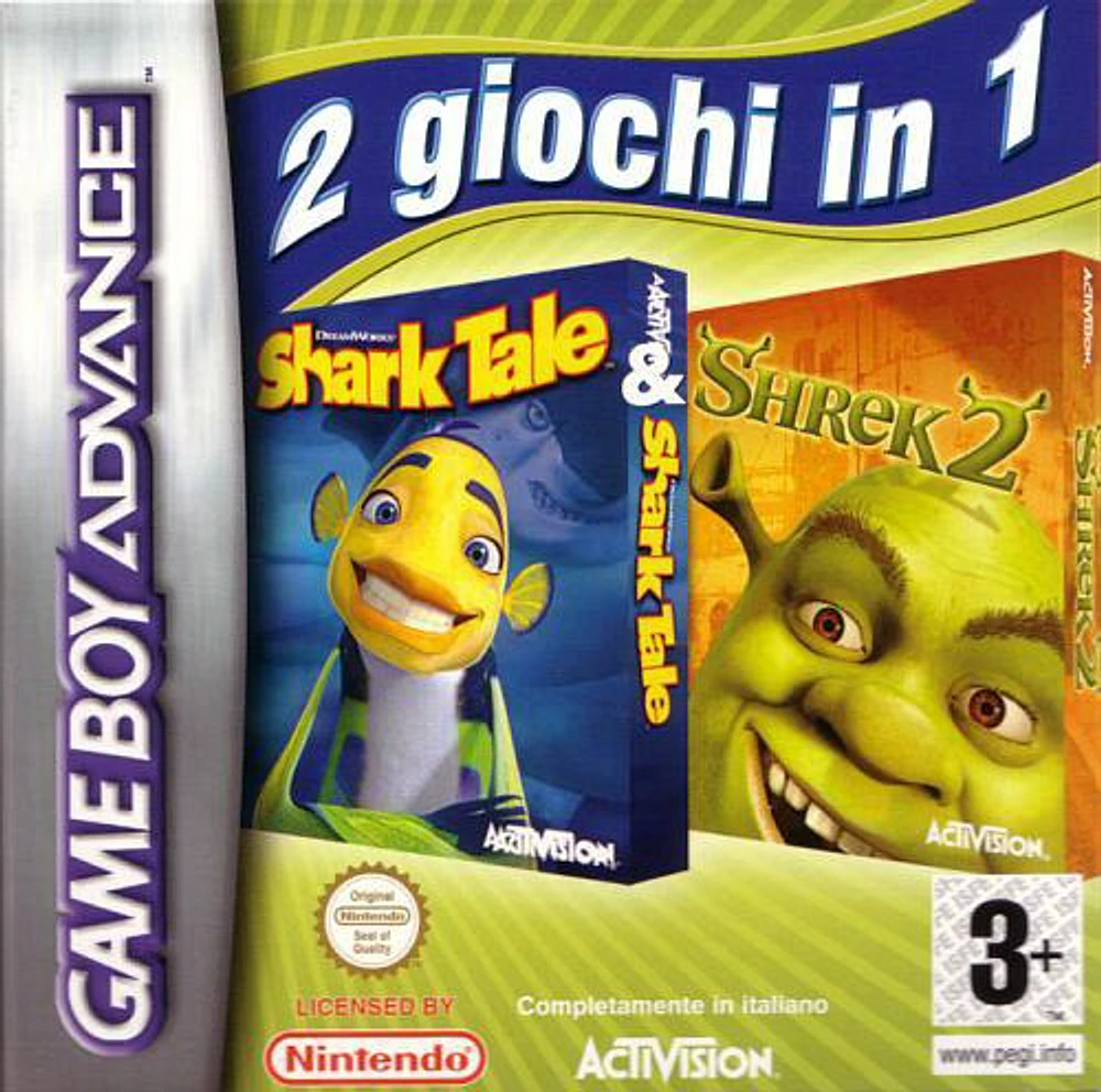 SHREK 2/SHARK TALE - Game Boy Advanced - USED