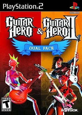 GUITAR HERO I & II (GAME) - Playstation 2 - USED