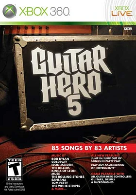 GUITAR HERO V (GAME) - Xbox 360 - USED