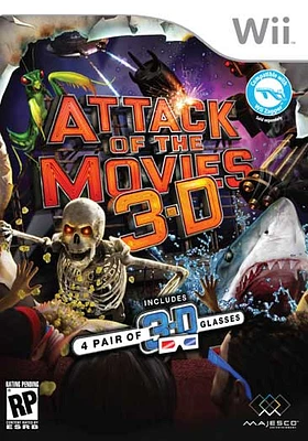 ATTACK OF THE MOVIES 3D - Nintendo Wii Wii - USED