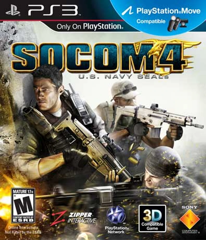 SOCOM 4:US NAVY SEALS - Playstation 3 - USED