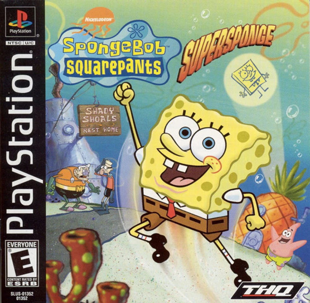 SPONGEBOB:SUPERSPONGE - Playstation (PS1) - USED