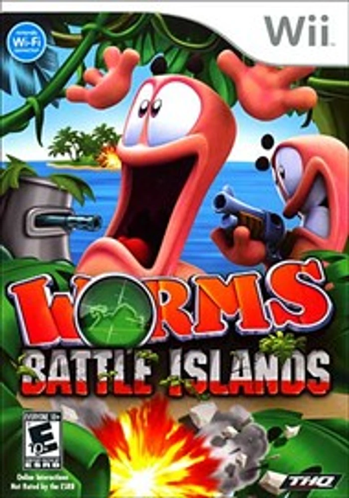 WORMS BATTLE ISLAND - Nintendo Wii Wii - USED