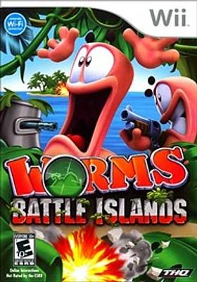 WORMS BATTLE ISLAND - Nintendo Wii Wii - USED