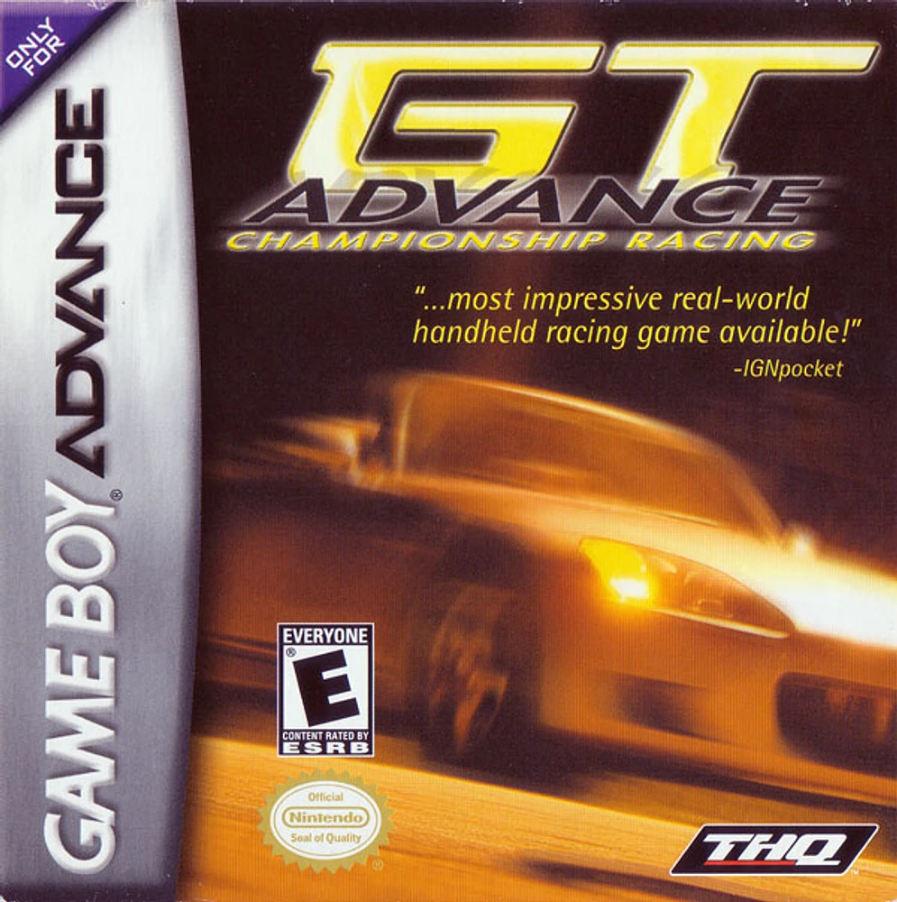 GT ADV:CHAMPIONSHIP RACING - Game Boy Advanced - USED
