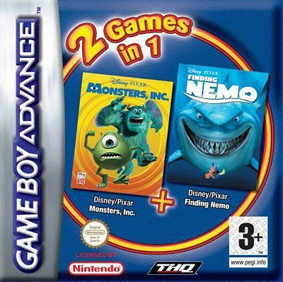 MONSTERS INC/FINDING NEMO - Game Boy Advanced - USED