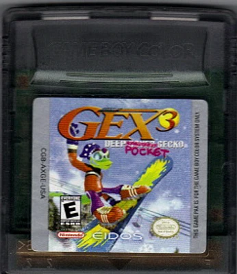 GEX 3:DEEP POCKET GECKO - Game Boy Color - USED