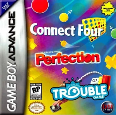 CONNECT 4/TROUBLE/PERFECTIO - Game Boy Advanced - USED