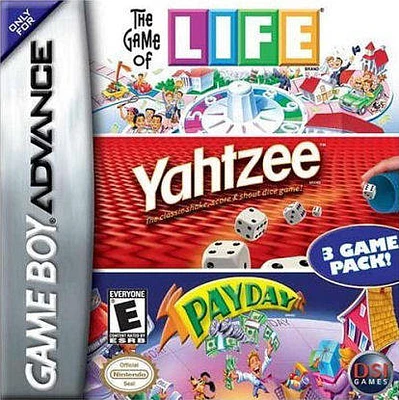 LIFE/YAHTZEE/PAYDAY - Game Boy Advanced - USED