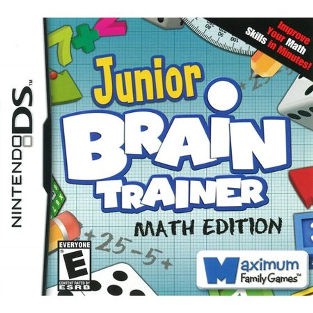 JR BRAIN TRAINER MATH EDITION - Nintendo DS - USED