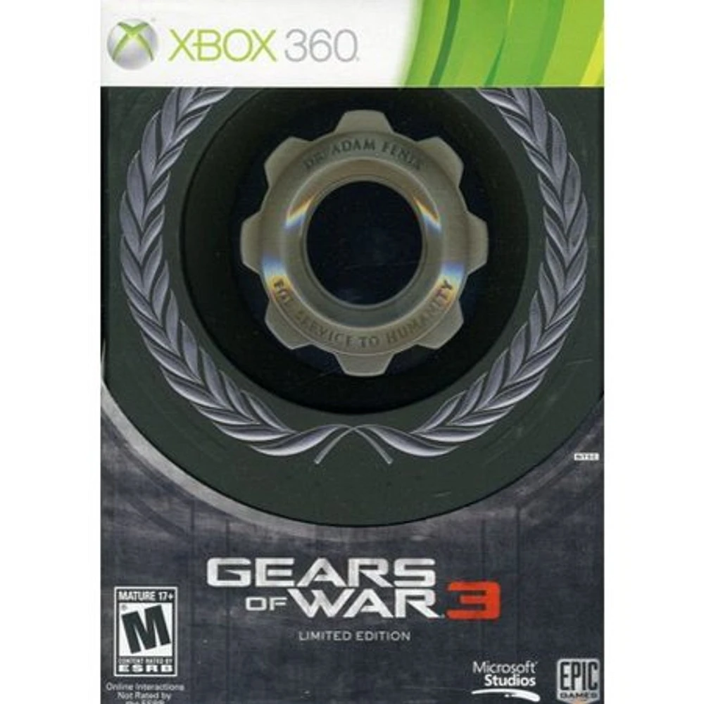 GEARS OF WAR 3:LTD ED - Xbox 360 - USED