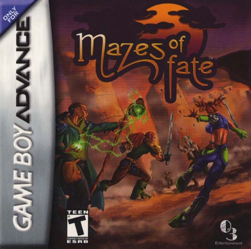 MAZES OF FATE - Game Boy Advanced - USED
