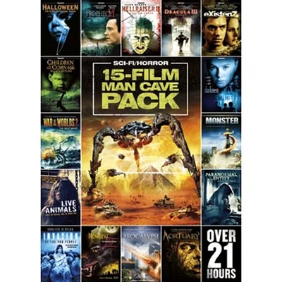 15-Movie Man Cave Sci-Fi Horror Pack Volume 1 - USED