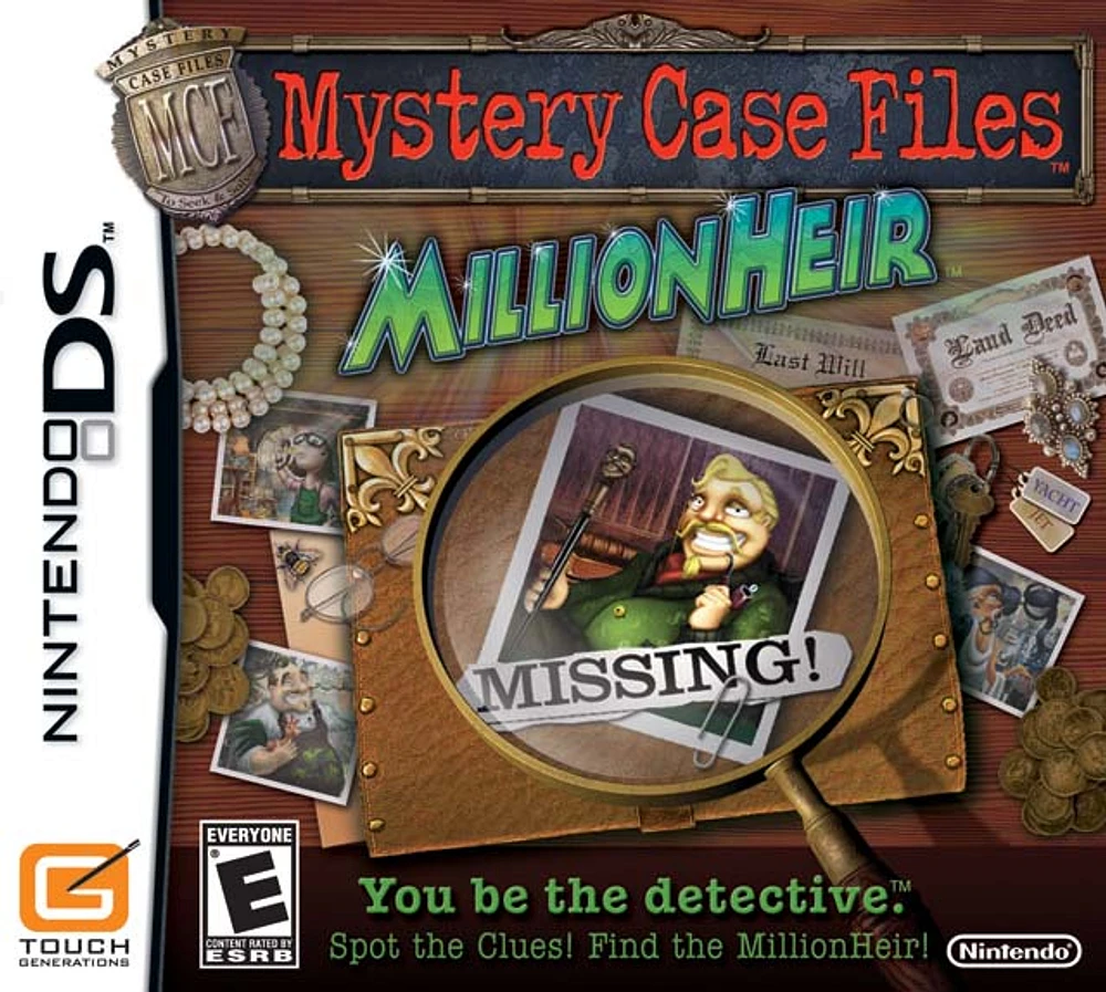 MYSTERY CASE FILES MILLIONHEIR - Nintendo DS - USED