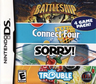 BATTLESHIP/TROUBLE/CONNECT 4/S - Nintendo DS - USED