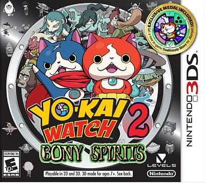 YO-KAI WATCH 2:BONY SPIRITS - Nintendo 3DS - USED