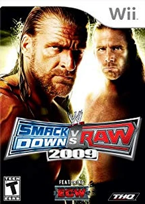 WWE:SMACKDOWN VS RAW 09 - Nintendo Wii Wii - USED