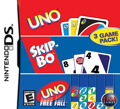 UNO/SKIP BO/UNO FREEFALL - Nintendo DS - USED