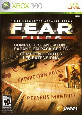 FEAR FILES - Xbox 360 - USED
