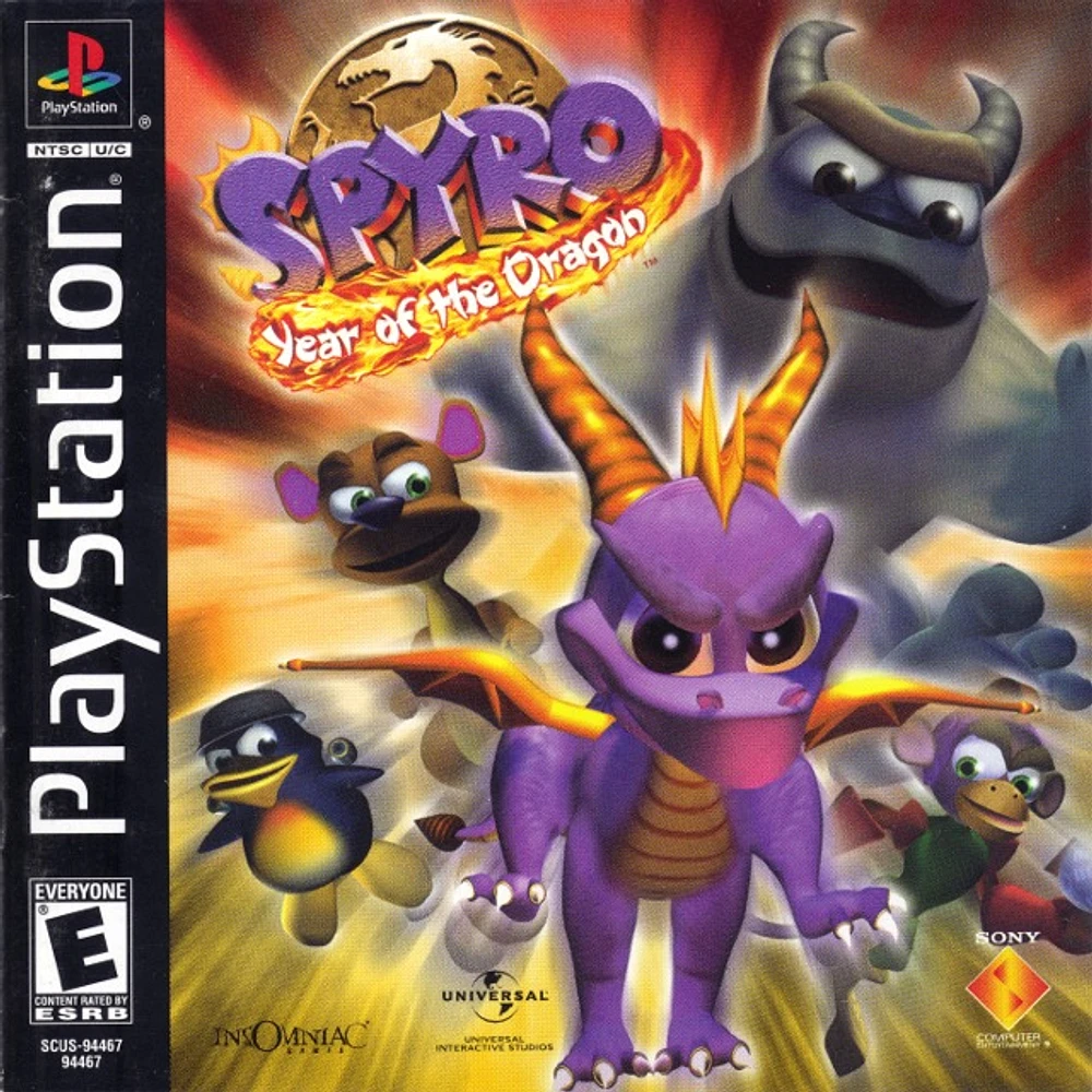 SPYRO:YEAR OF THE DRAGON - Playstation (PS1) - USED