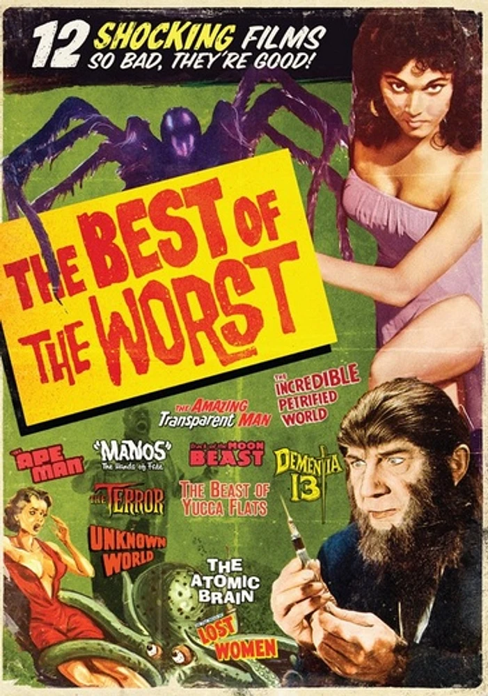 Best of the Worst: 12 Horror Movie Collection - USED