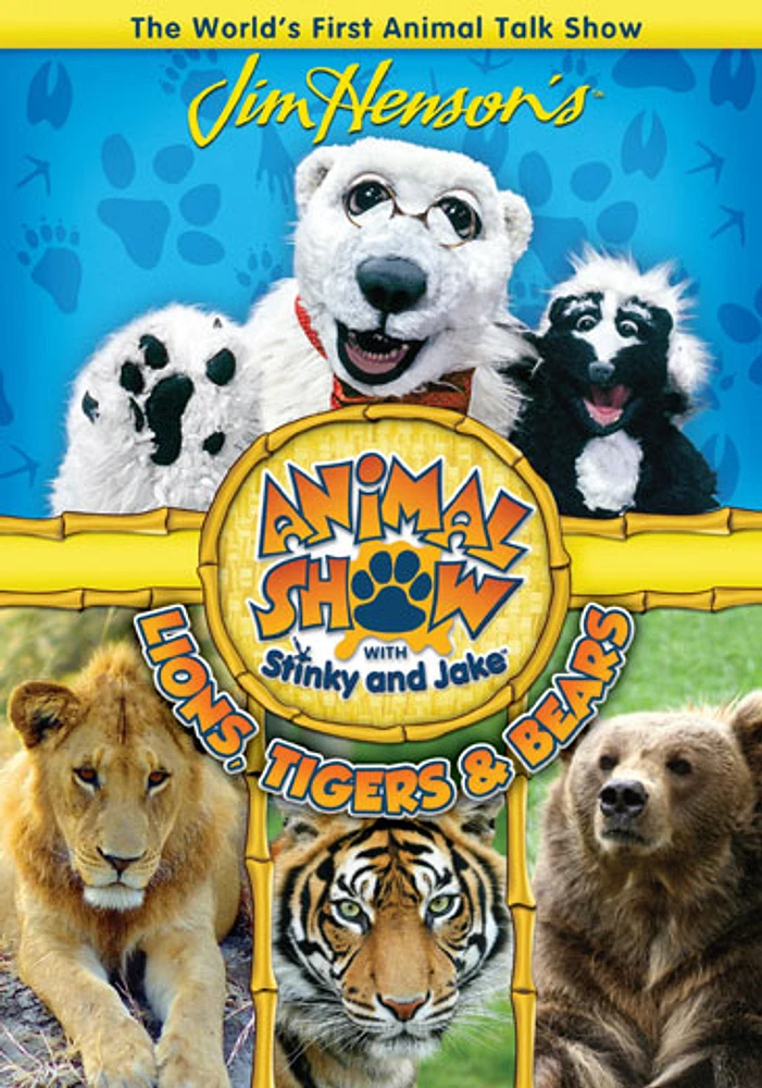 Jim Henson's Animal Show with Stinky & Jake: Lions, Tigers & Bears - USED