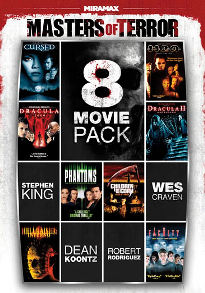 8 Film Masters of Terror Pack Volume 1 - USED