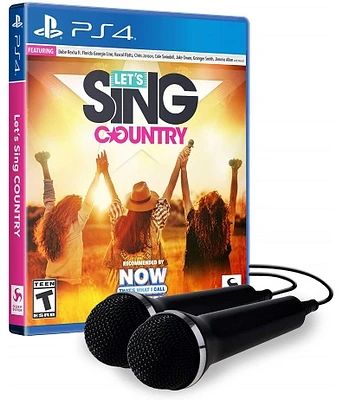Let's Sing Country 2 Mic Bundle - Playstation 4 - USED