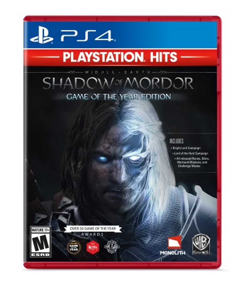 Middle Earth: Shadow Of Mordor GOTY PS Hits - Playstation 4 - USED