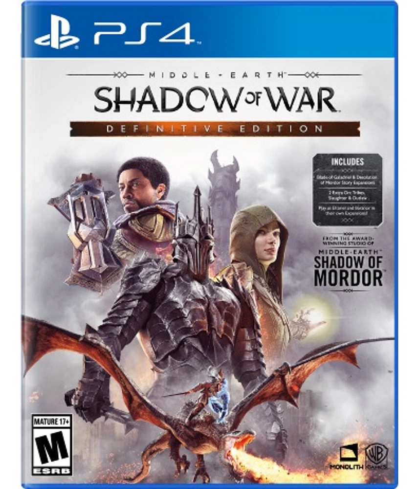 Middle Earth: Shadow Of War Definitive Edition - Playstation 4 - USED