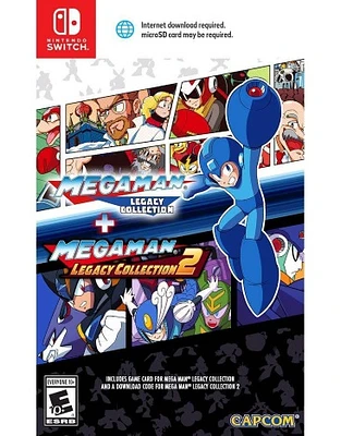 Mega Man Legacy Collection 1 & 2 (1 On Disc/2 Via Download) - Nintendo Switch