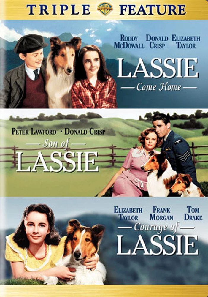 Lassie Come Home / Son of Lassie / Courage of Lassie - USED