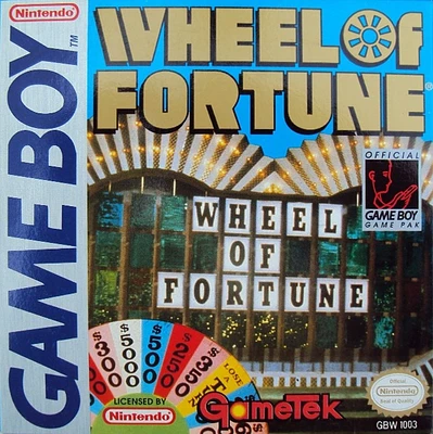 WHEEL OF FORTUNE - Game Boy - USED