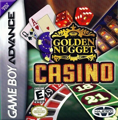 GOLDEN NUGGET CASINO W/BOX - GAME BOY ADVANCE - USED