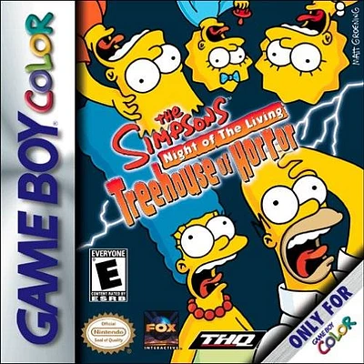 SIMPSONS:NIGHT OF THE LIVING - Game Boy Color - USED