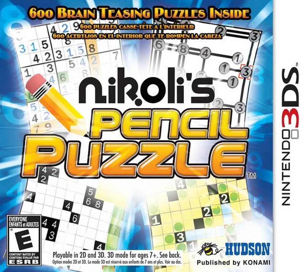 NIKOLIS PENCIL PUZZLE - Nintendo 3DS - USED