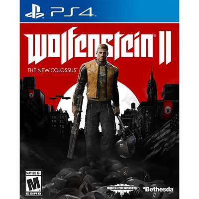 WOLFENSTEIN 2:NEW COLOSSUS W/ - Playstation 4 - USED