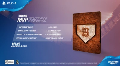 MLB 19 The Show MVP Edition - Playstation 4 - USED