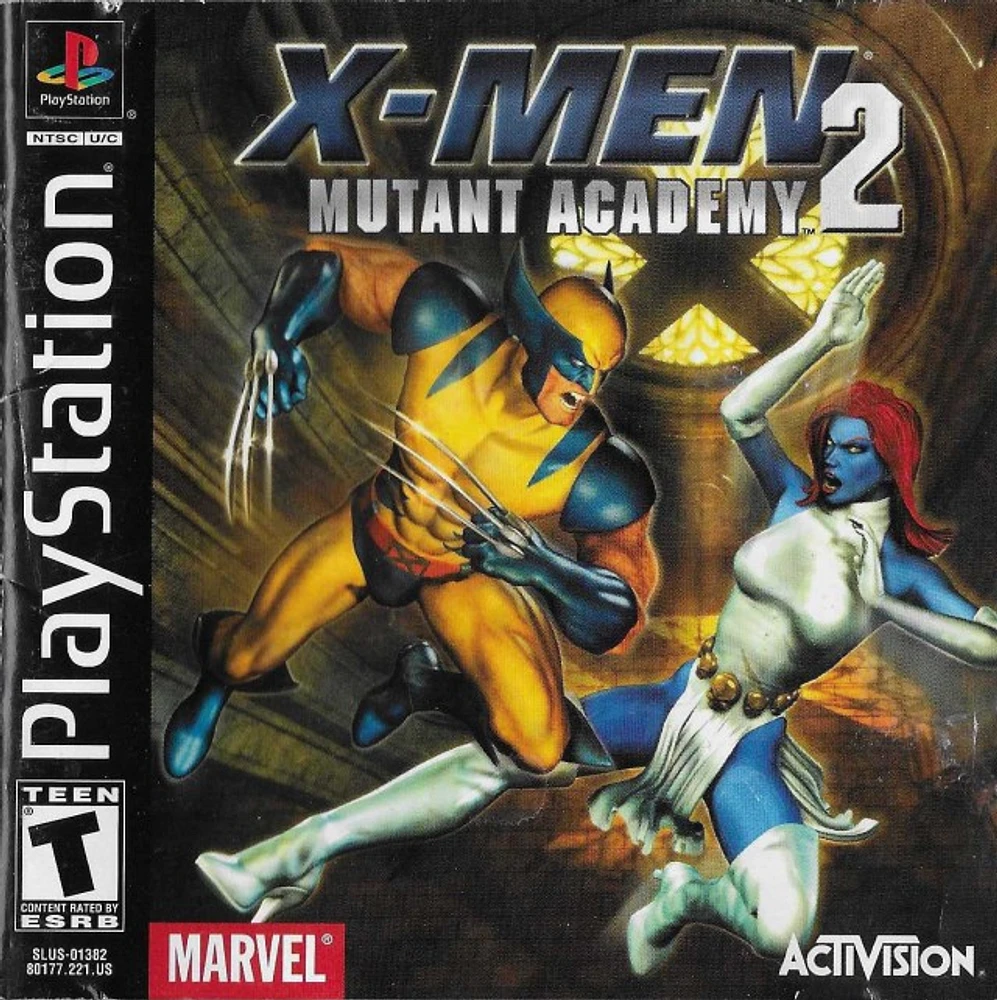 X-MEN:MUTANT ACADEMY 2 - Playstation (PS1) - USED