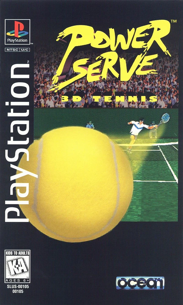 POWER SERVE TENNIS - Playstation (PS1) - USED